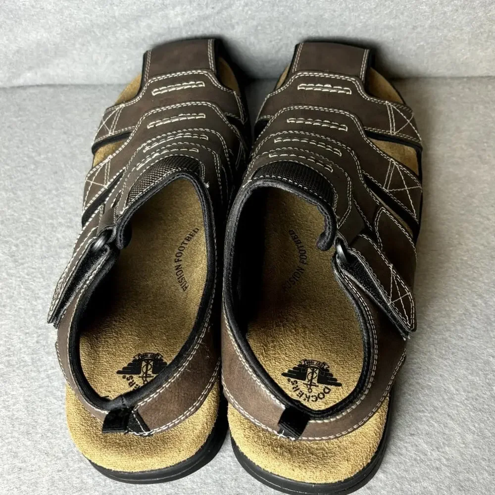 Dockers Men's Searose Medium Fisherman Sandals Casual Shoes Briar Size 13M